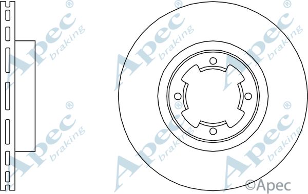 APEC BRAKING stabdžių diskas DSK209